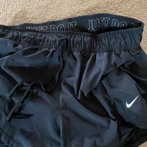 Black Nike women's athletic shorts